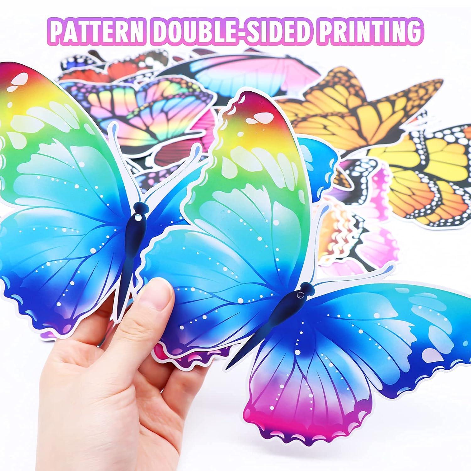 Fumwase 30 Pcs Butterfly Hanging Swirl Decorations Hanging Butterfly Party Decoration for Baby Shower Party Wedding Room Spring Summer Garden Party Wall Decor