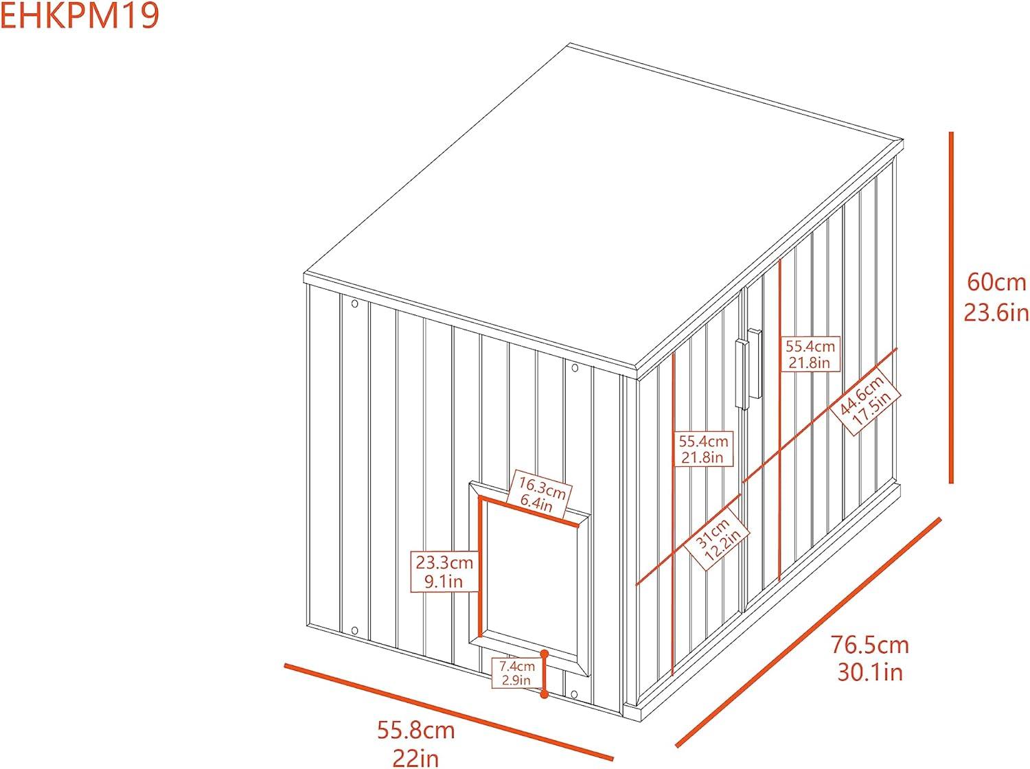 New Age Pet® ECOFLEX® Promax Litter Loo® Litter Box Enclosure Table, Espresso Black - Durable Wood Plastic Composite Cat Litter Box Furniture with No-Track Litter Mat, Easy Clean, Quick Assembly