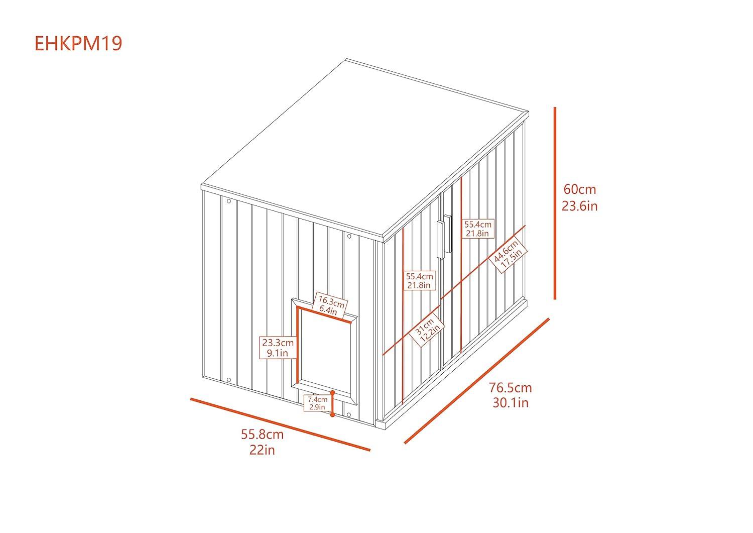 New Age Pet® ECOFLEX® Promax Litter Loo® Litter Box Enclosure Table, Espresso Black - Durable Wood Plastic Composite Cat Litter Box Furniture with No-Track Litter Mat, Easy Clean, Quick Assembly