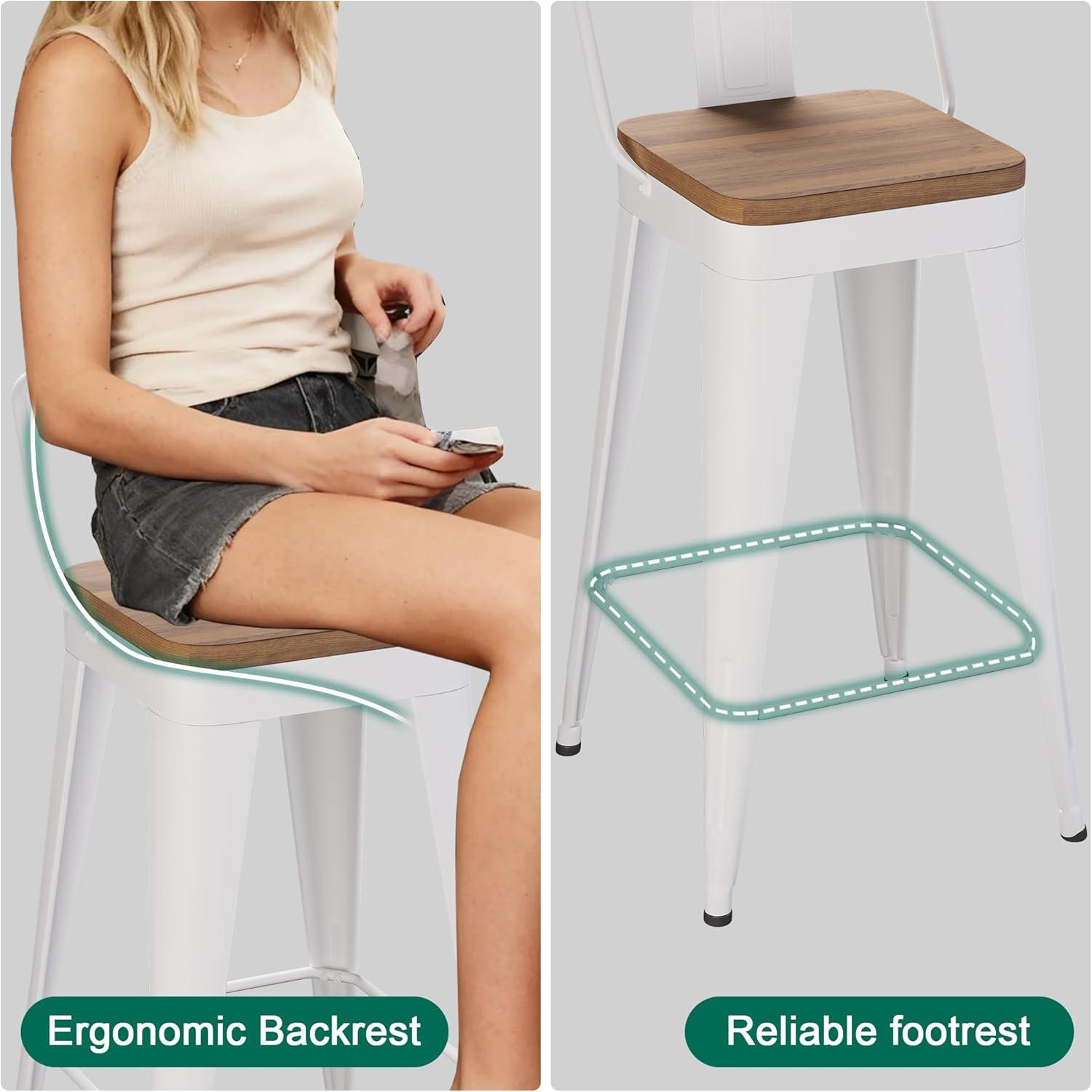 Williston Forge Tauber Swivel Counter Stool (Set of 4)