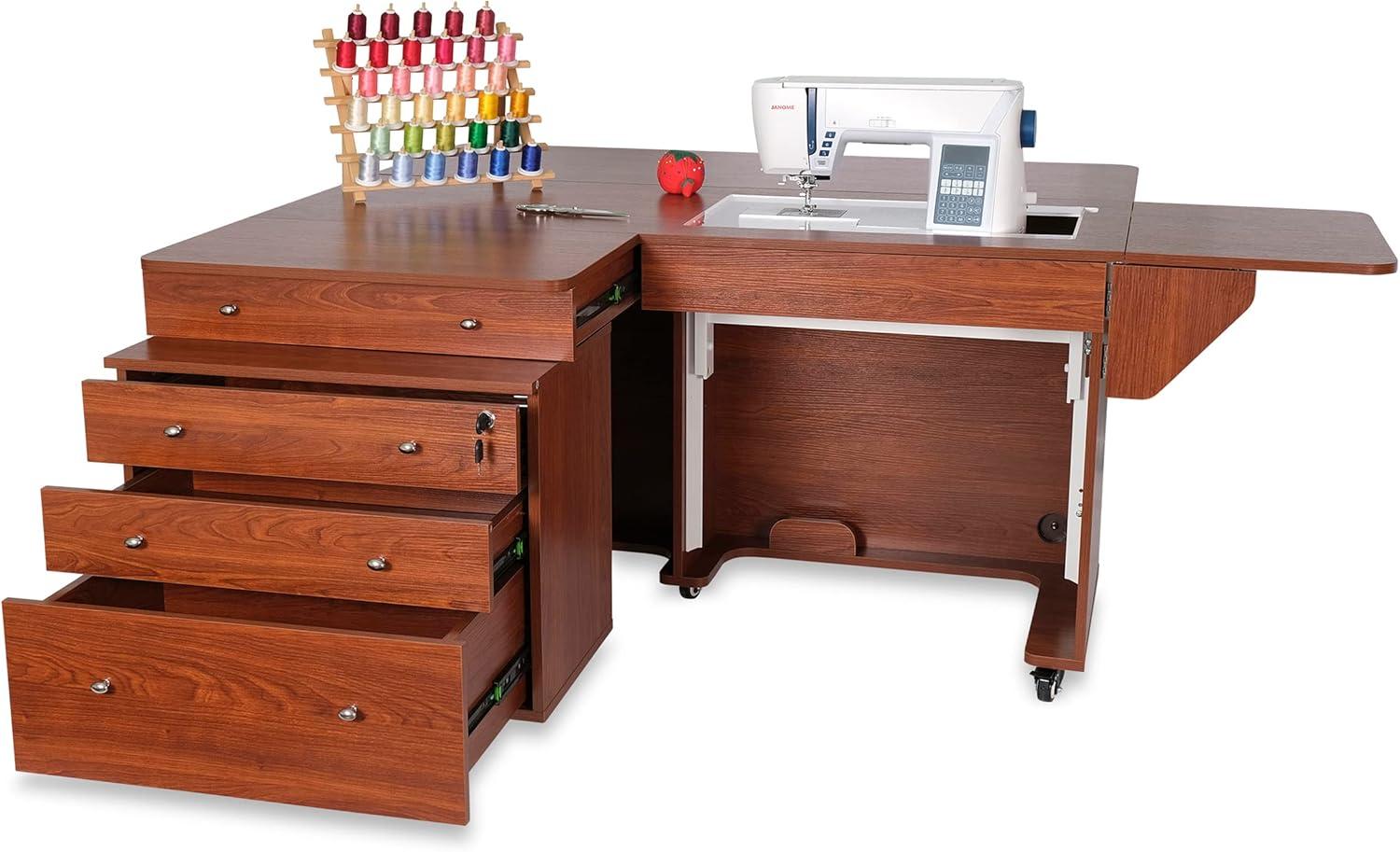 Kangaroo & Joey Hydraulic Lift Sewing Cabinet and Storage Caddy Combo by Kangaroo Sewing Furniture