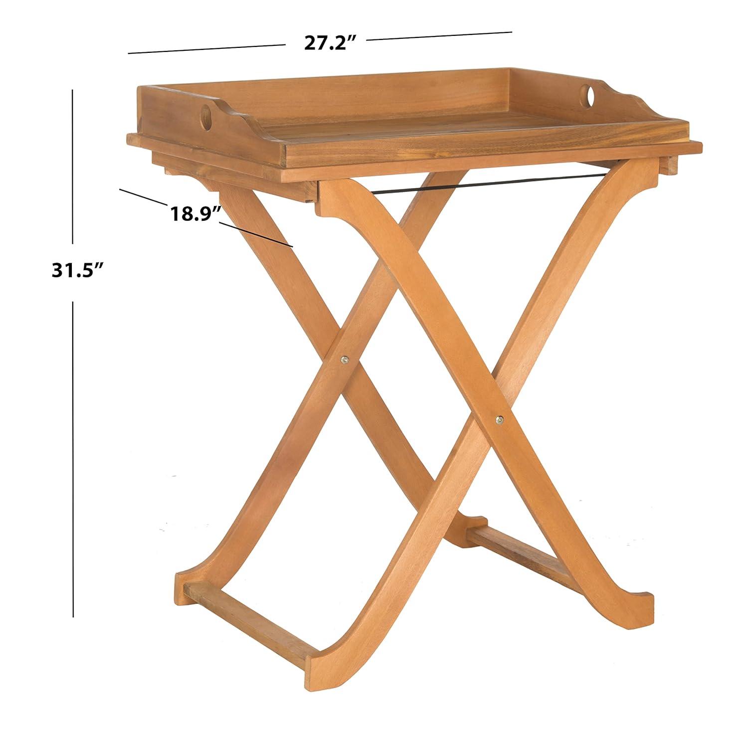 Covina Tray Table - Indoor/Outdoor - PAT6716 - Natural - Safavieh