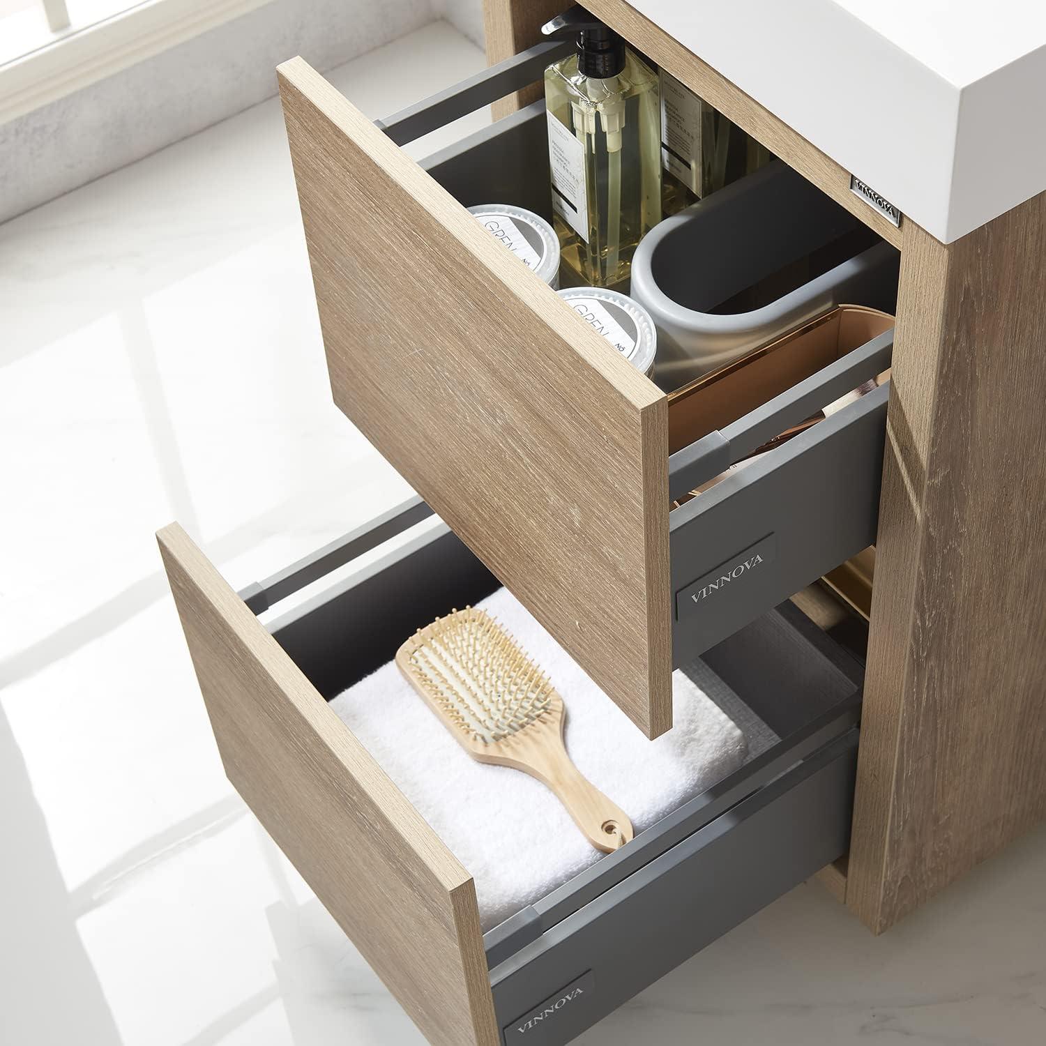 Beira 17.7'' Single Bathroom Vanity with Composite Top