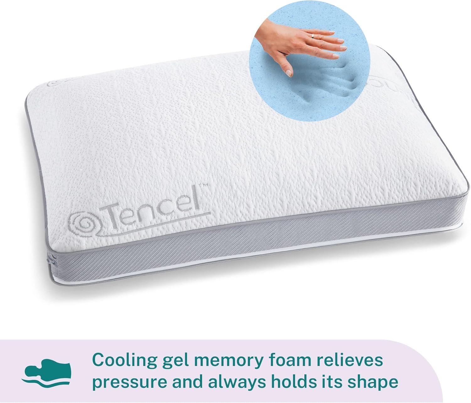 Sleep Innovations Customizable Comfort Gel Memory Foam Pillow, Standard size, 5-year warranty