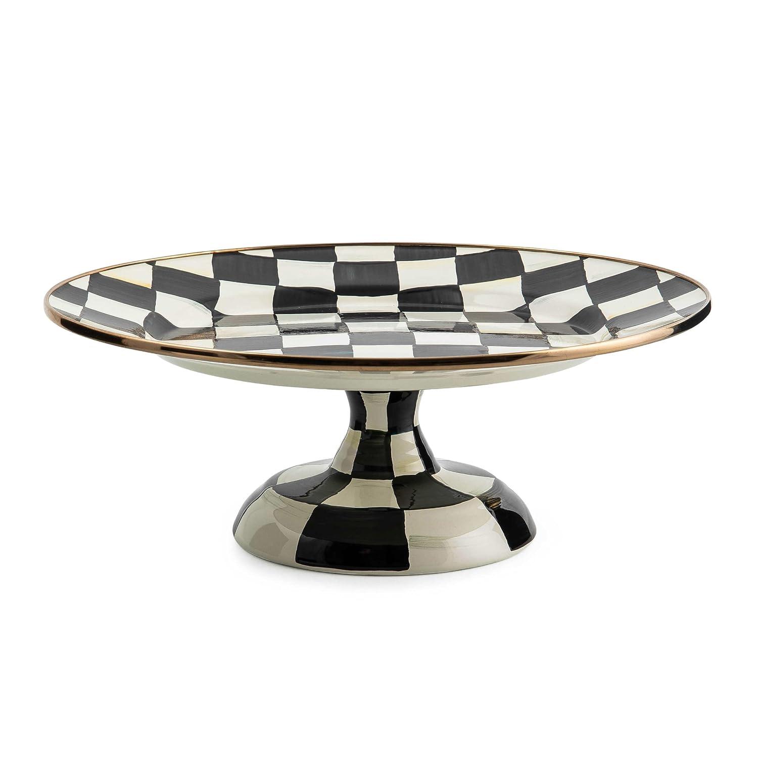 MacKenzie-Childs Courtly Check® Pedestal Platter