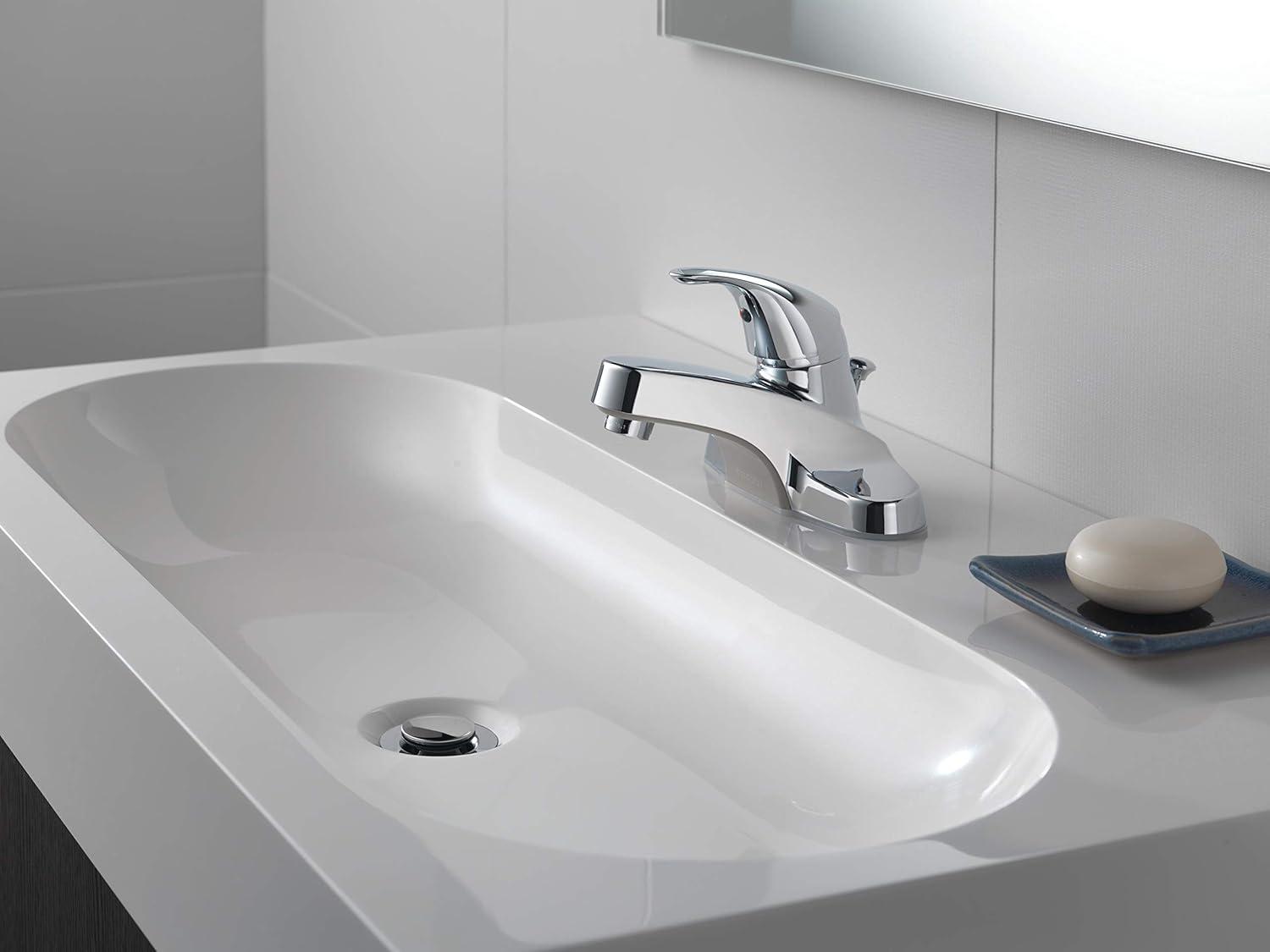 Core Centerset Bathroom Faucet with Drain Assembly, 2-handle Bathroom Sink Faucet