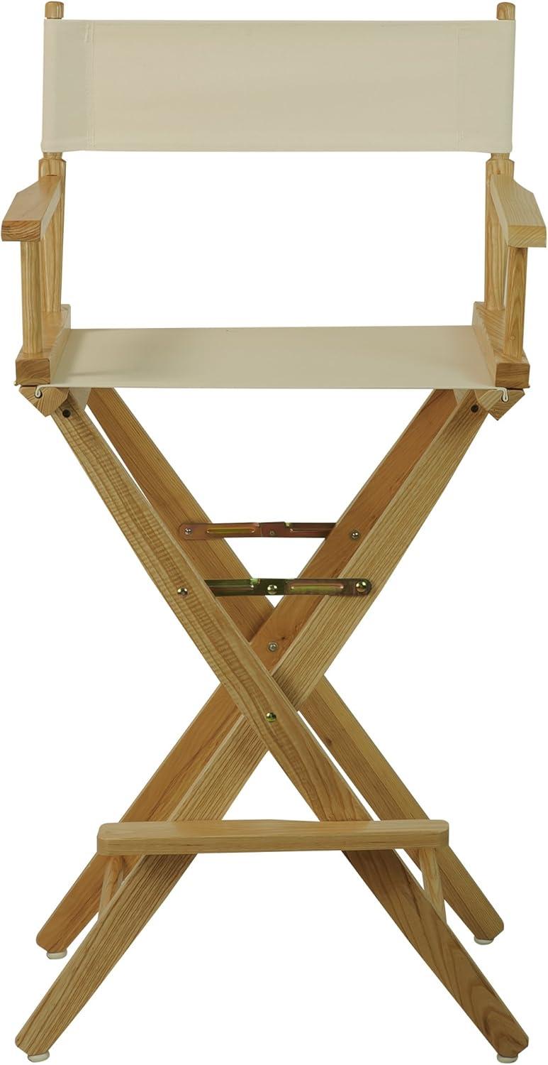 Extra-Wide Premium 30 in. Hardwoods Bar Height Directors Chair