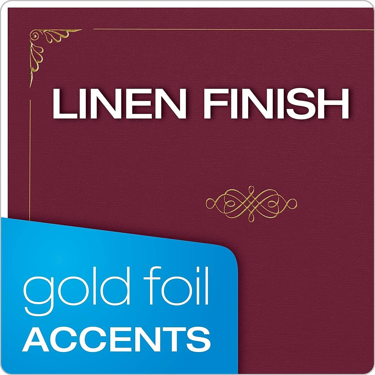 Oxford® Certificate Holder, Letter Size, Burgundy, Pack of 5