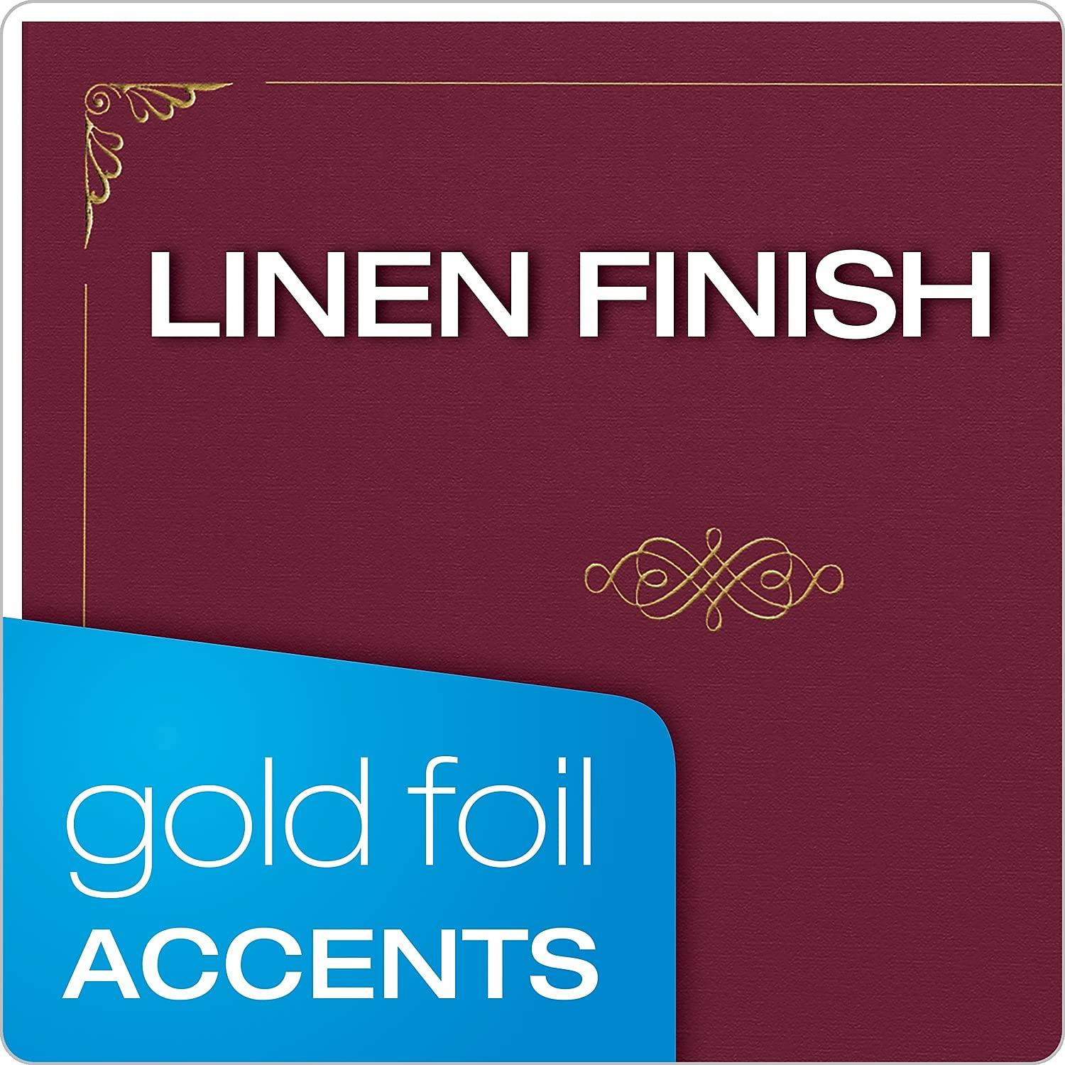 Oxford® Certificate Holder, Letter Size, Burgundy, Pack of 5