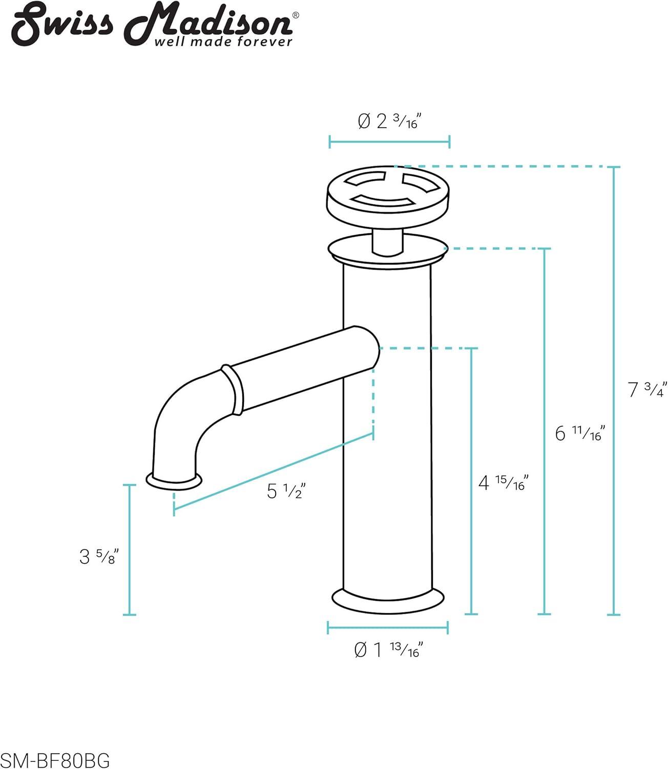 Avallon Single Hole, Single-Handle Wheel, Bathroom Faucet