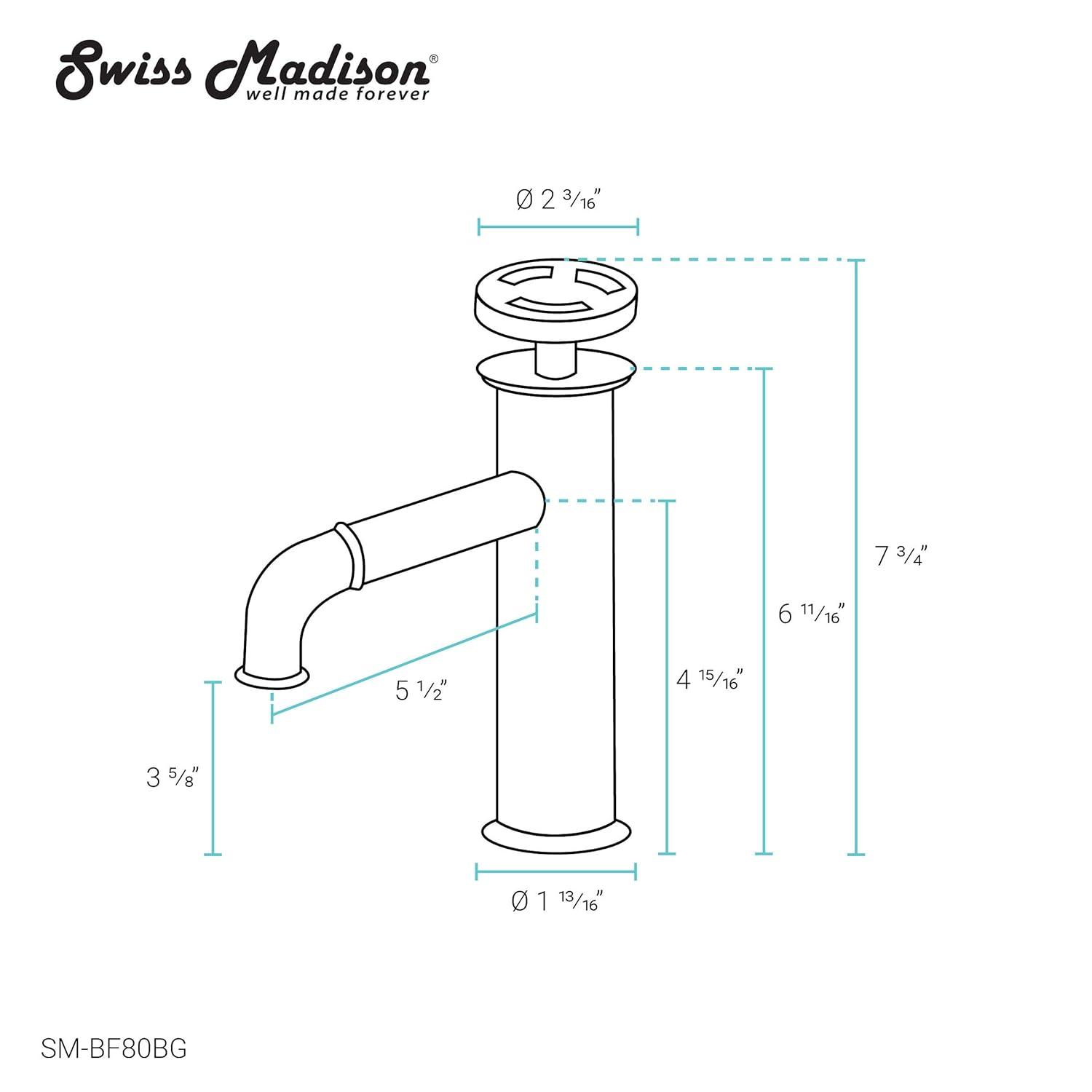 Avallon Single Hole, Single-Handle Wheel, Bathroom Faucet
