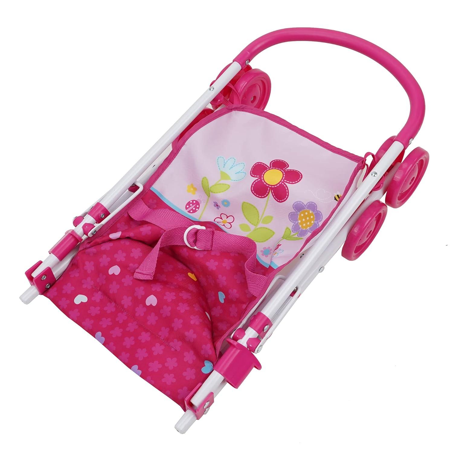 509: Garden Doll 3-in-1 Feed n Swing Combo Play Set - Kids Pretend Play, Converts to Highchair, Swing, & Carrier, Ages 3+