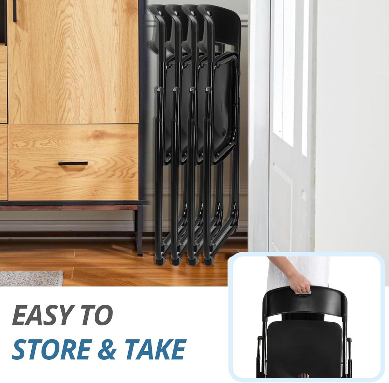 Arlmont & Co. Plastic Folding Chairs(Set Of 4)