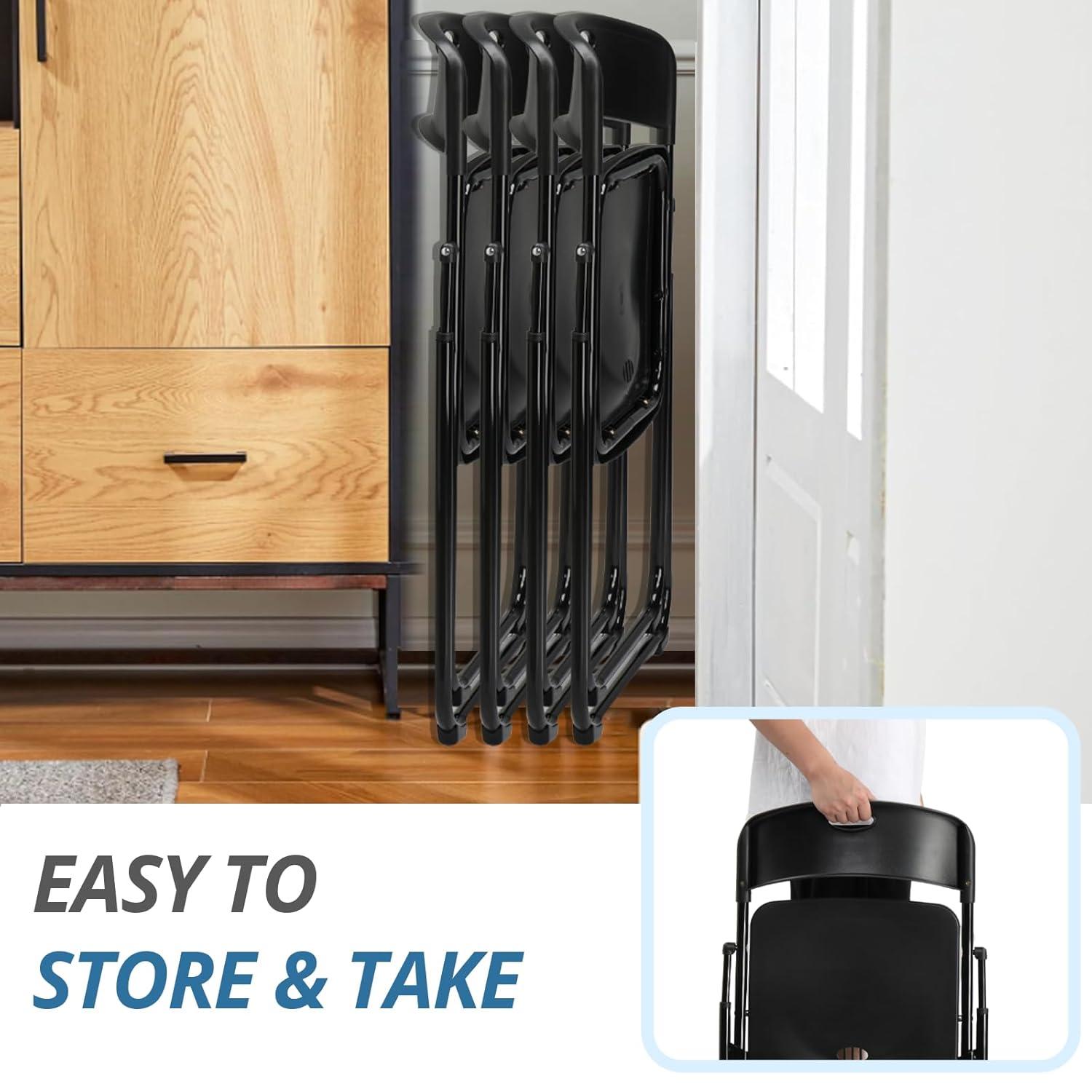 Arlmont & Co. Plastic Folding Chairs(Set Of 4)