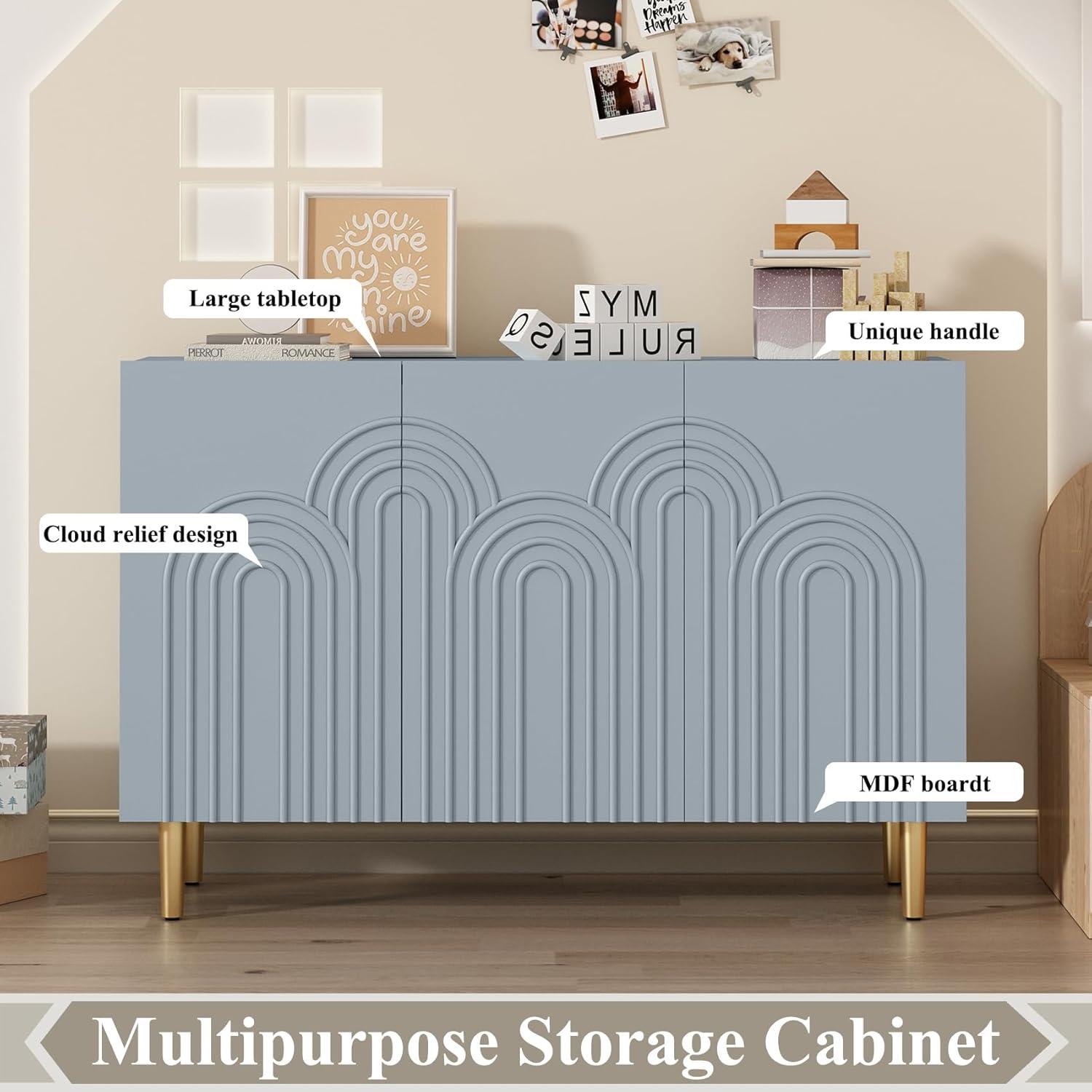 Sirgio 47.2'' Sideboard Buffet Cabinet with 3 Doors for Kitchen, Hallway, Living Room