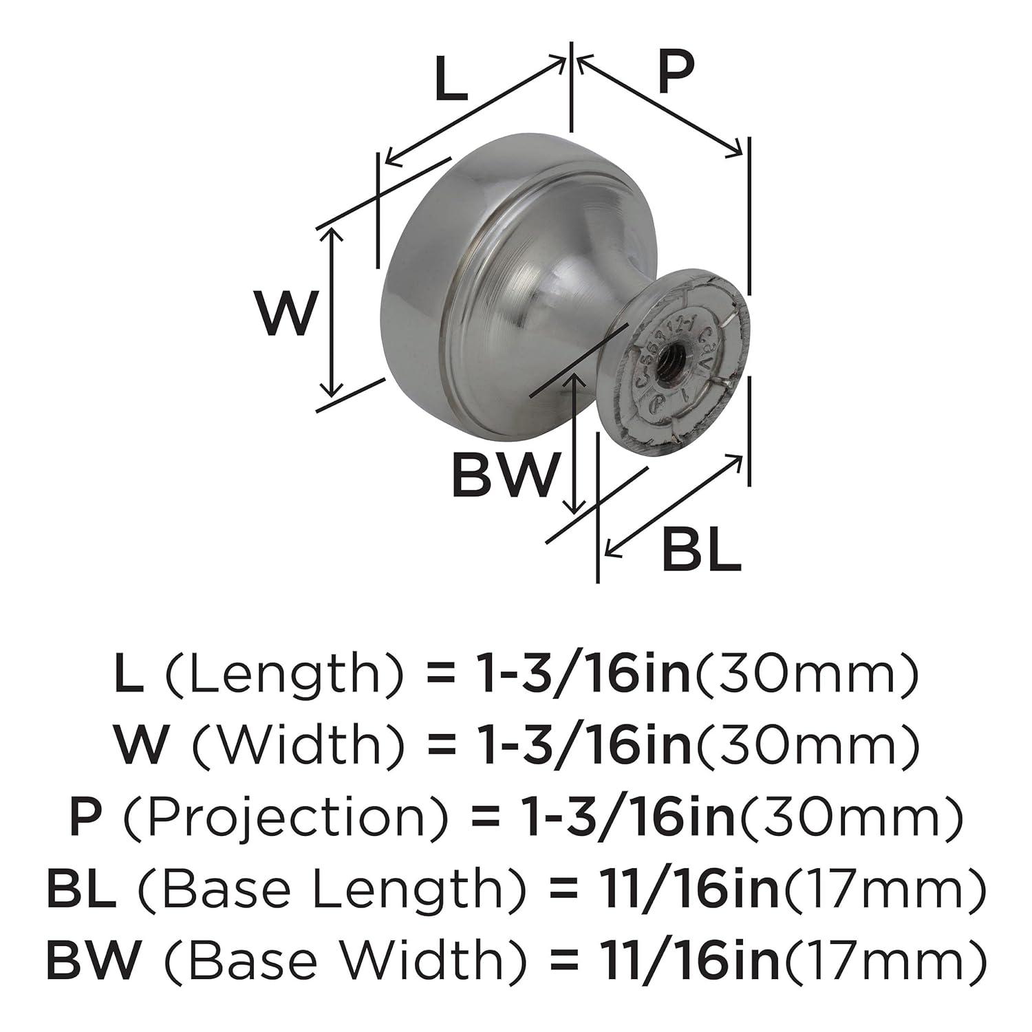 Highland Ridge 1 3/16" Diameter Mushroom Knob