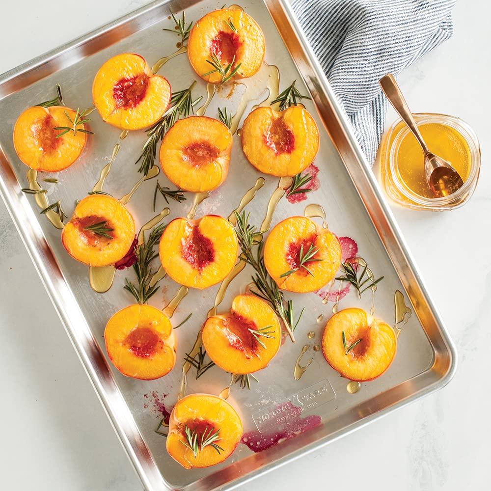 (2 pack) Nordic Ware Naturals 18" x 13" Aluminum Half Sheet, Rectangular Cookie & Baking Sheet Pan