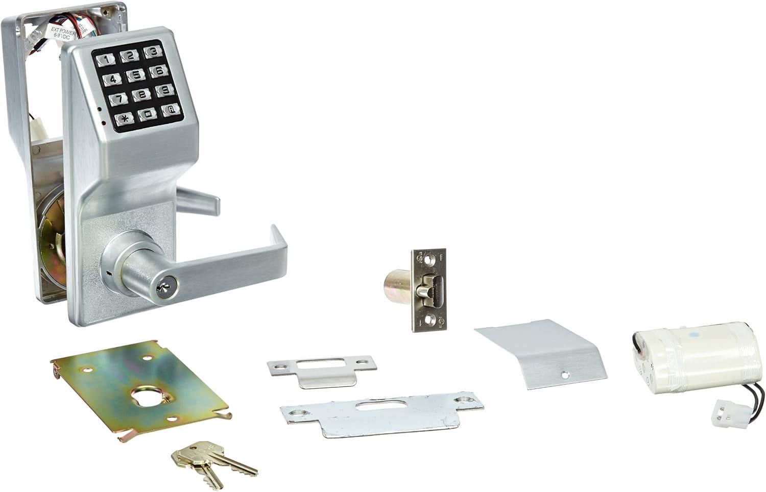 Trilogy Satin Chrome Keyless Entry Door Lever