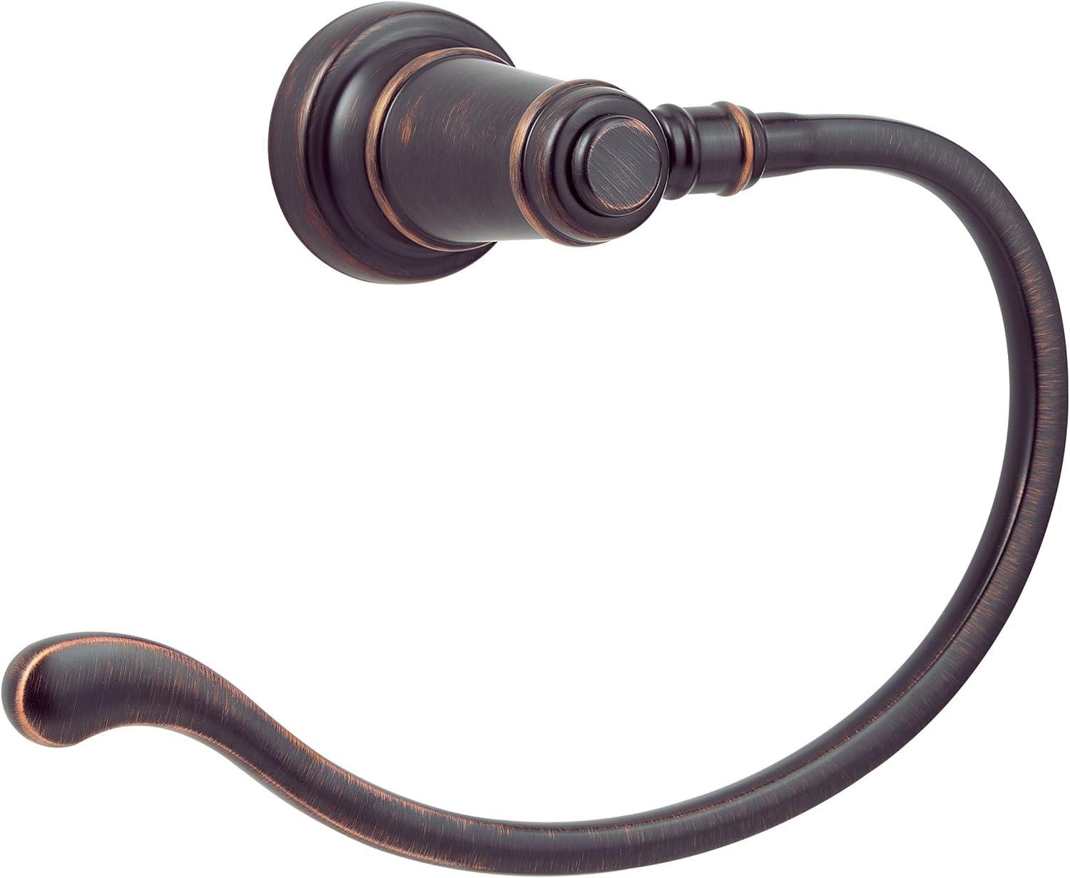 Tuscan Bronze Wall Mounted Round Towel Ring