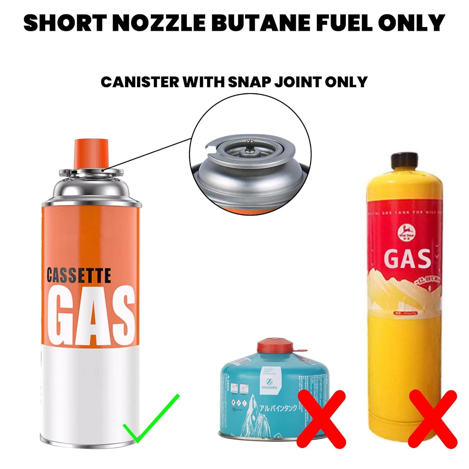 Versatile Butane Torch Kitchen Blow Lighter, With Adjustable Flame for Cooking, Creme Brulee, Sushi, Searing, Baking, BBQ - Professional Cooking Torch (Butane Gas Not Included)