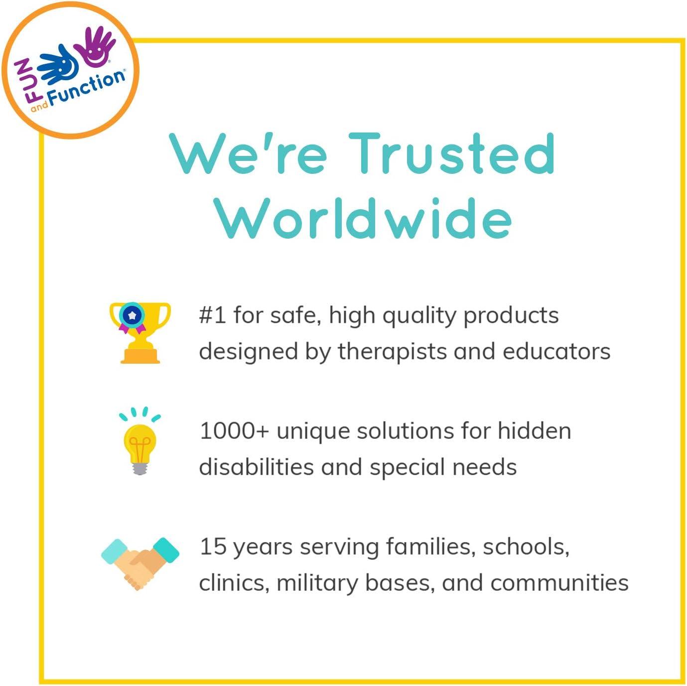 Fun and Function - Peanut Ball for Kids - Balance Ball for Kids with Special Needs - for Exercise, Therapy or Dynamic Seating