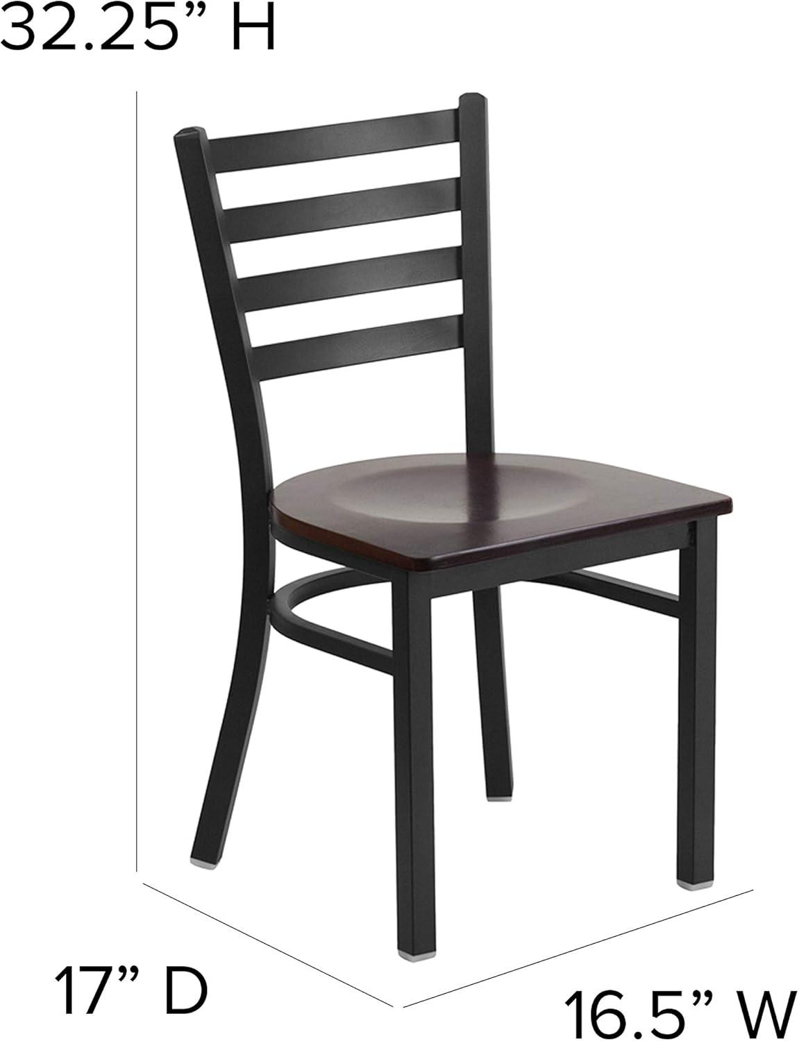 Kendall Ladder Back Metal Restaurant Chair