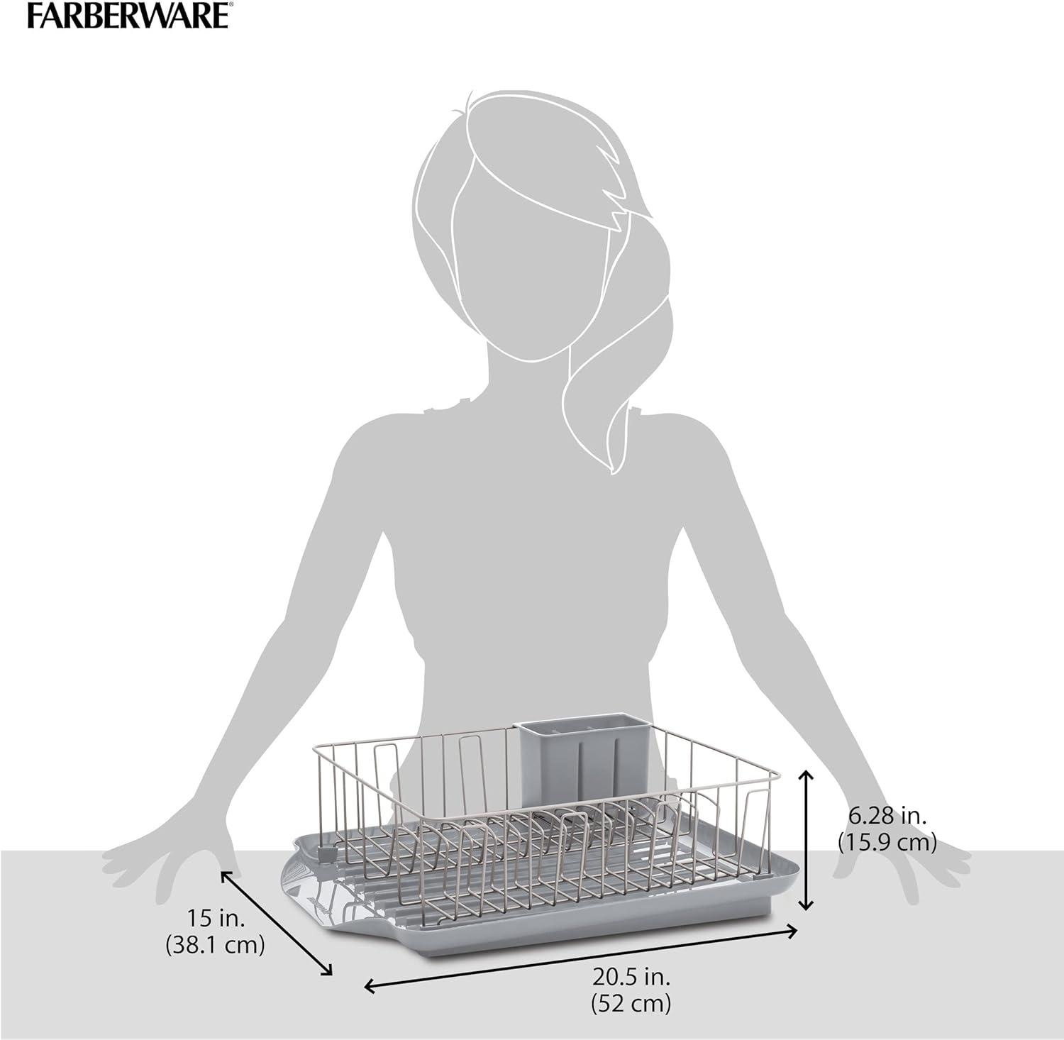 Farberware Farberware 3-Piece Rust Resistant Dish Rack