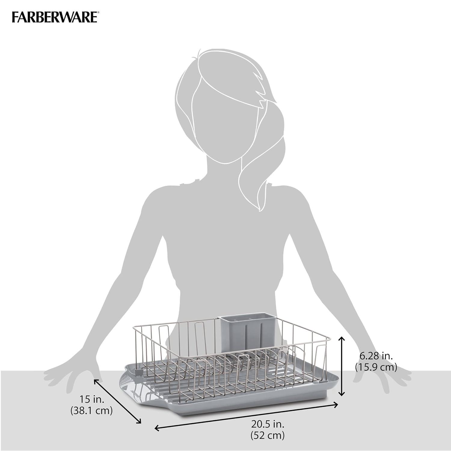 Farberware Farberware 3-Piece Rust Resistant Dish Rack