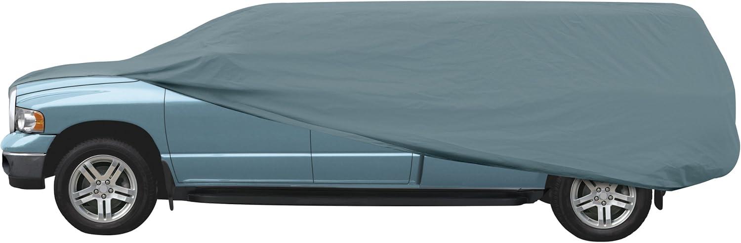 Polyester Outdoor Full-Size Car Cover in Gray