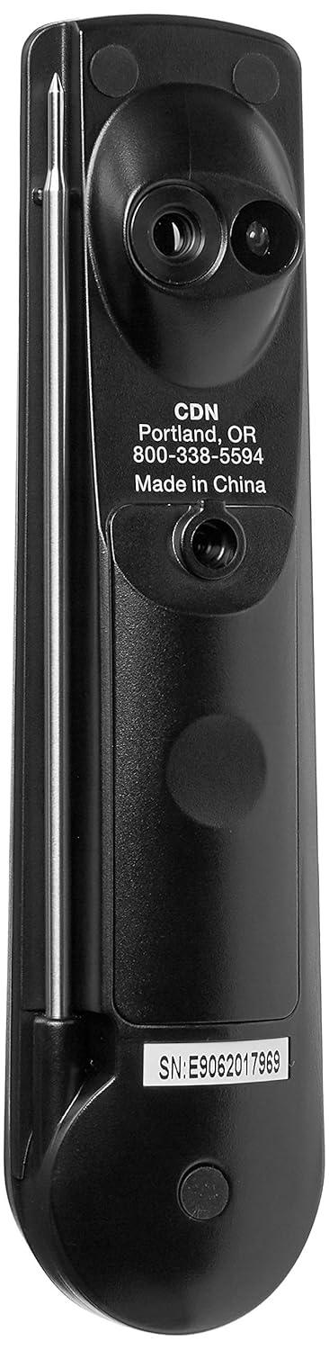 Black and Silver Digital Infrared Thermocouple Probe Thermometer