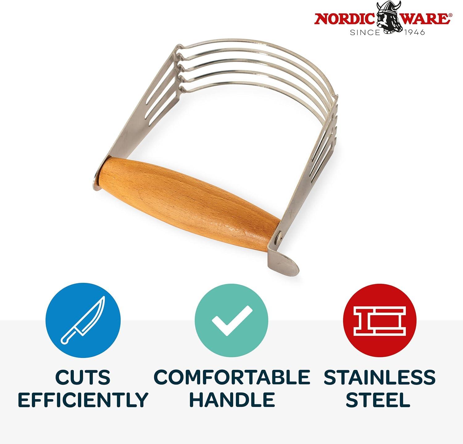 Beechwood Handle Stainless Steel Pastry Blender