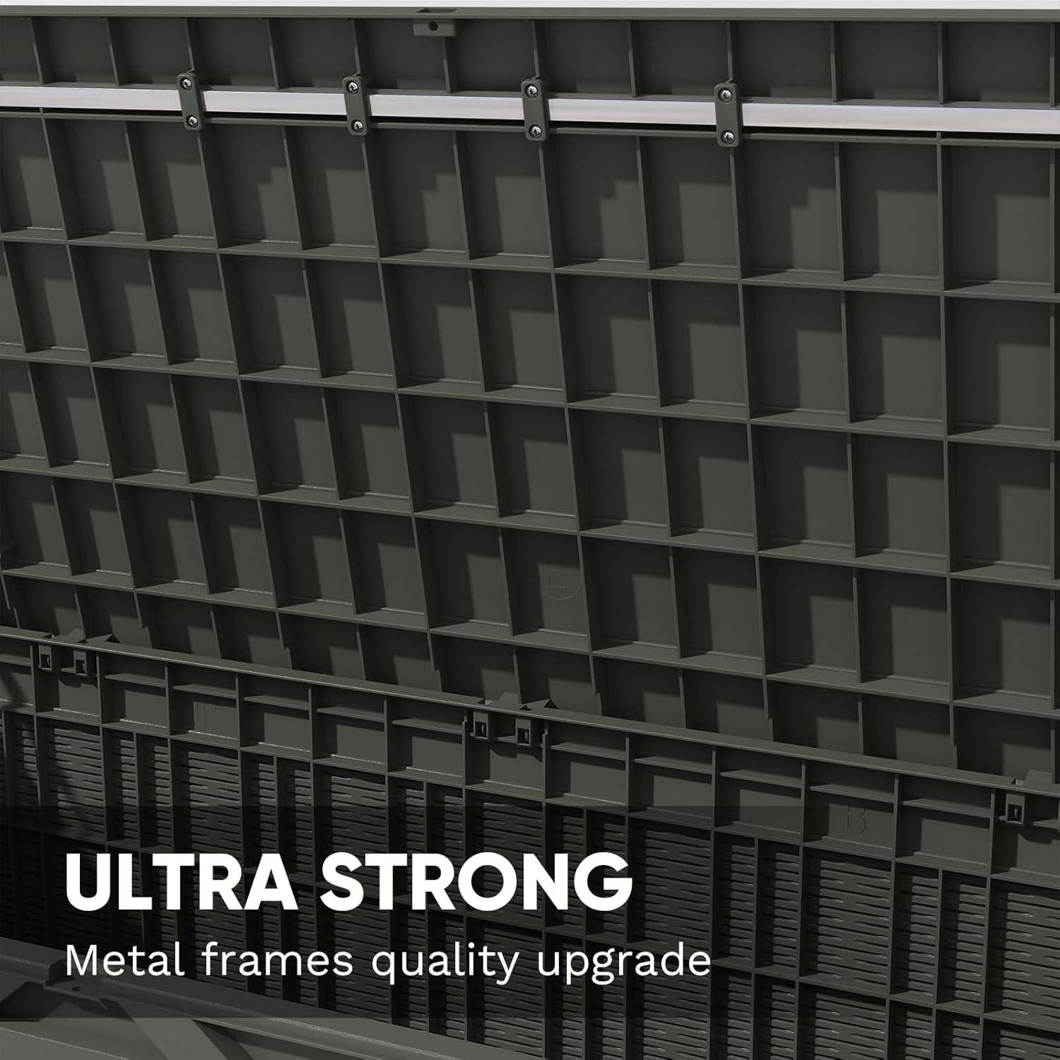 Patiowell 100 Gallons Water Resistant Resin Lockable Deck Box