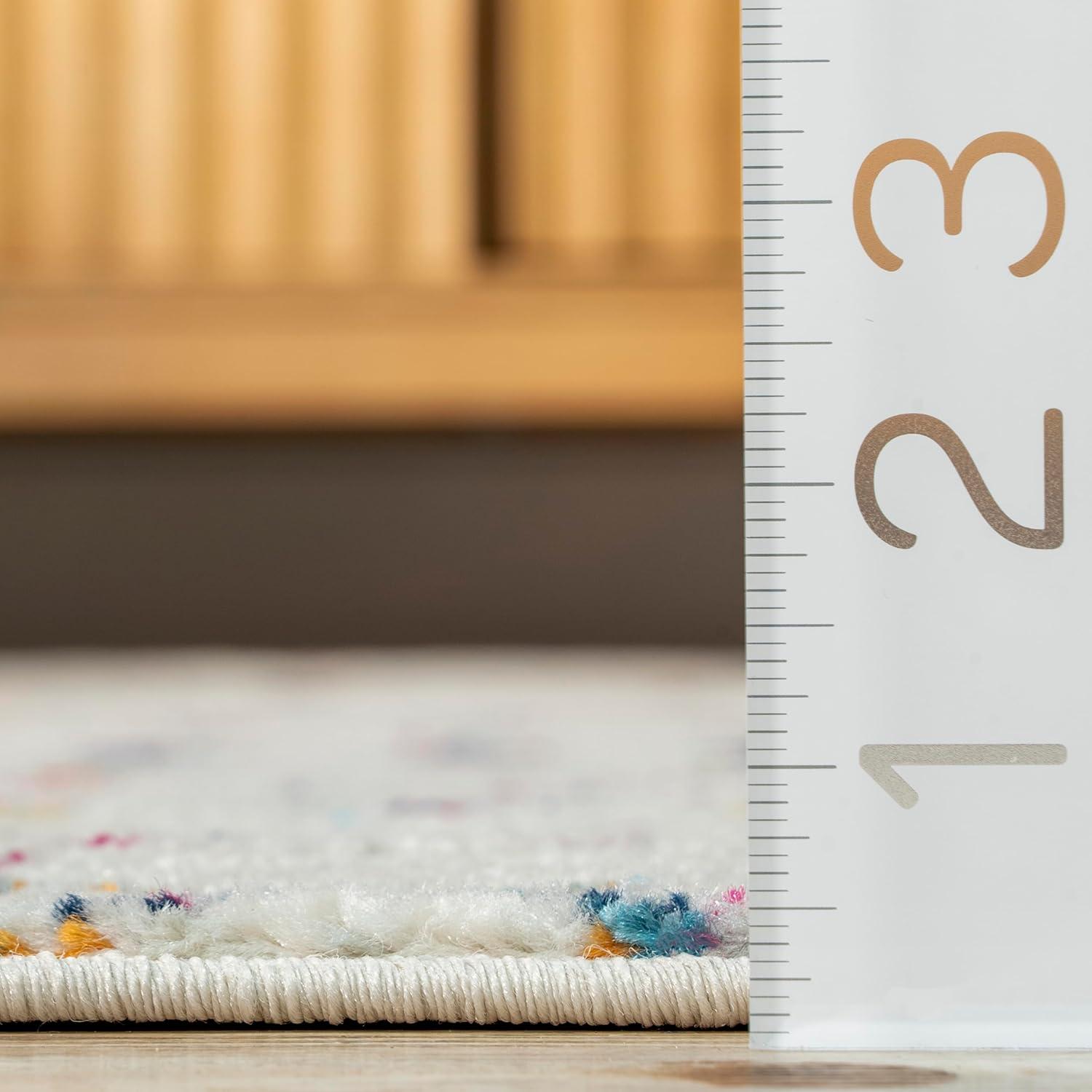 nuLOOM Moroccan Blythe Light Multi 6' 7" x 9' Transitional Area Rug