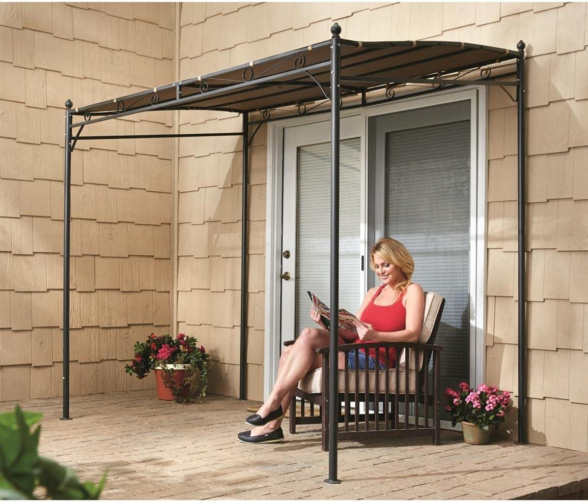 Tan 5' x 8' Steel Frame Outdoor Gazebo Canopy
