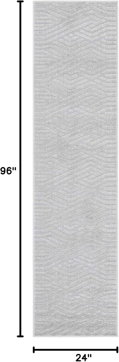 Power Loom Gray Rug