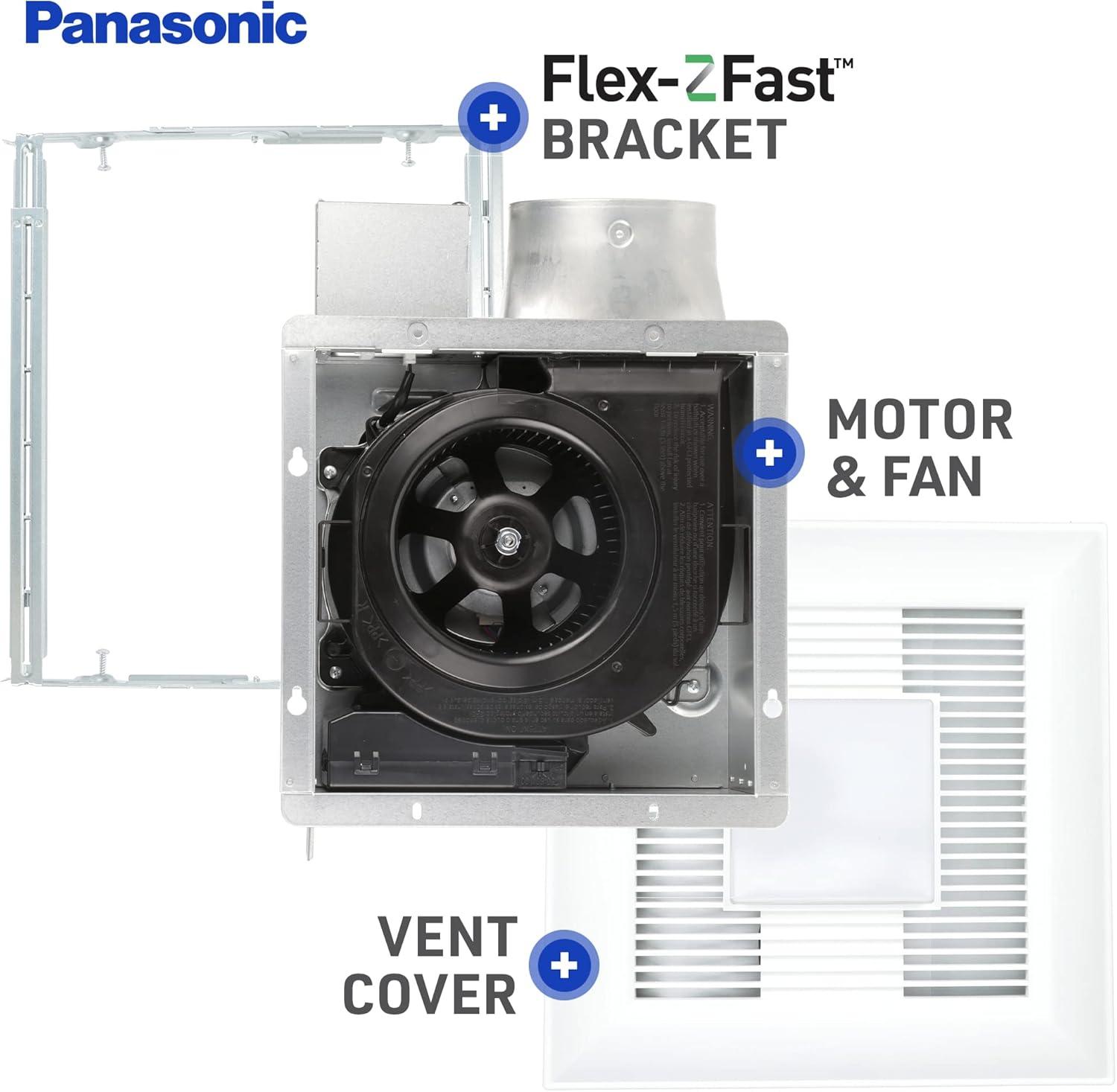 White Square LED Ventilation Fan for Wall or Ceiling