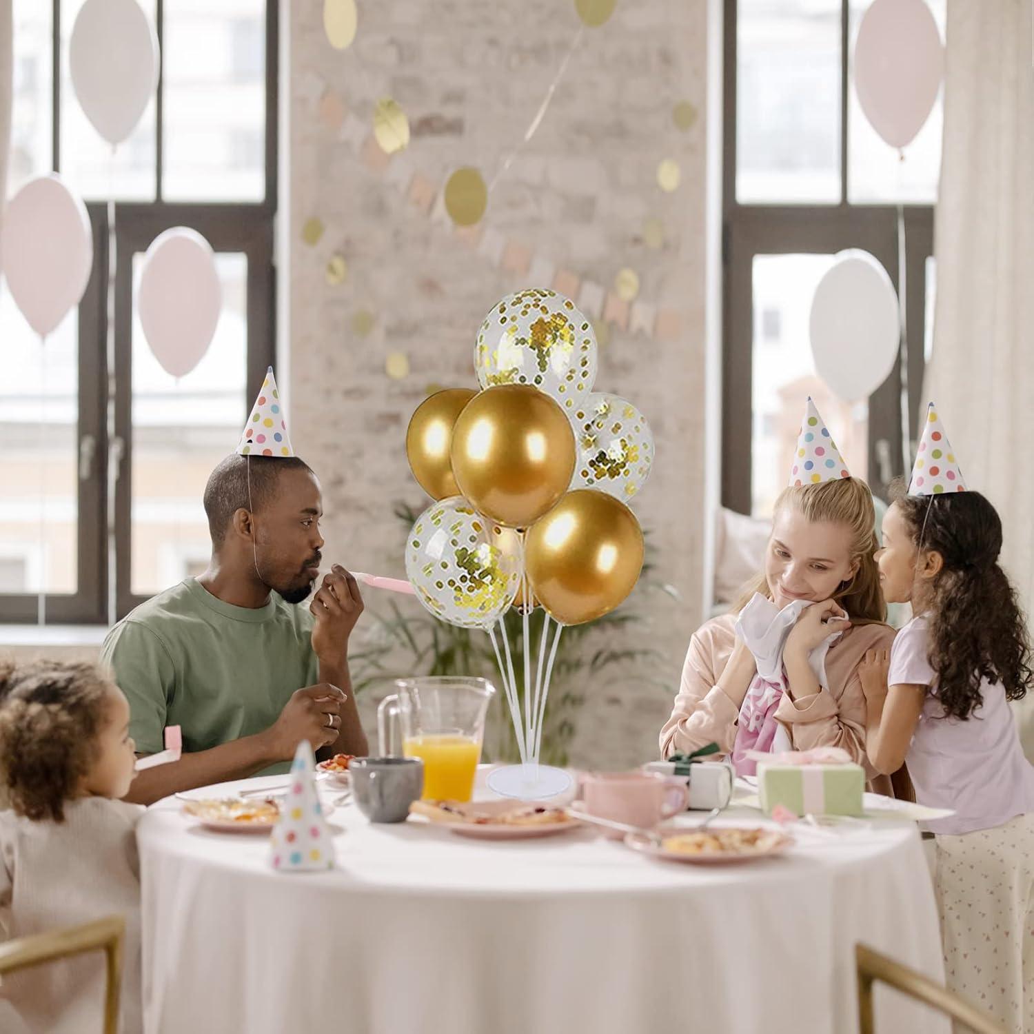 Balloon Stand Kit 7 Sets of Table Balloon Stand Holder Balloons Decorations for Party, Birthday Wedding Anniversary and other festive decorations