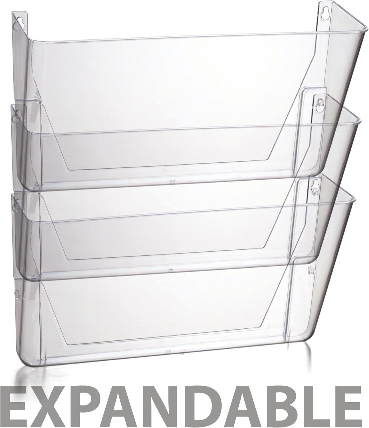 Officemate Wall File Letter Size, Clear (21434)