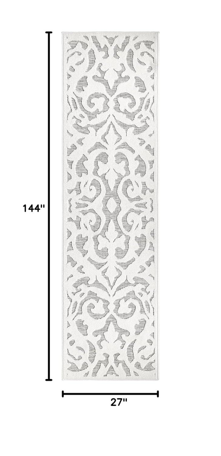 My Texas House Ladybird Natural Gray High Low Indoor Outdoor Rug