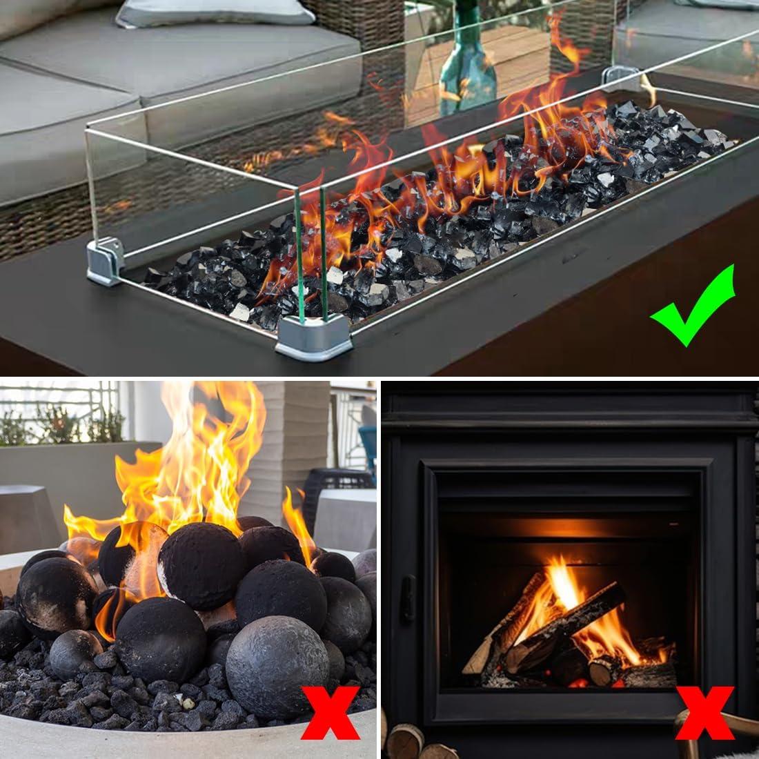 American Fireglass 1/2" Fire Pit Glass