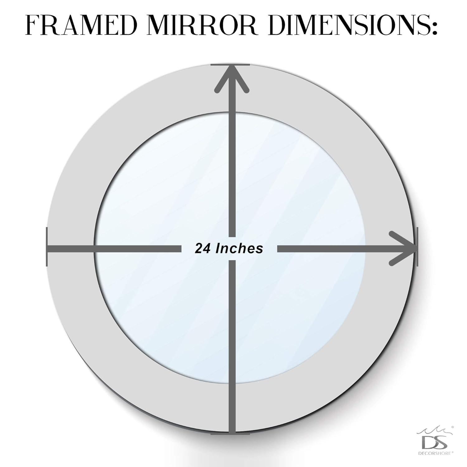 World Menagerie Cobberas Manufactured Wood, Glass Round Wall Mirror