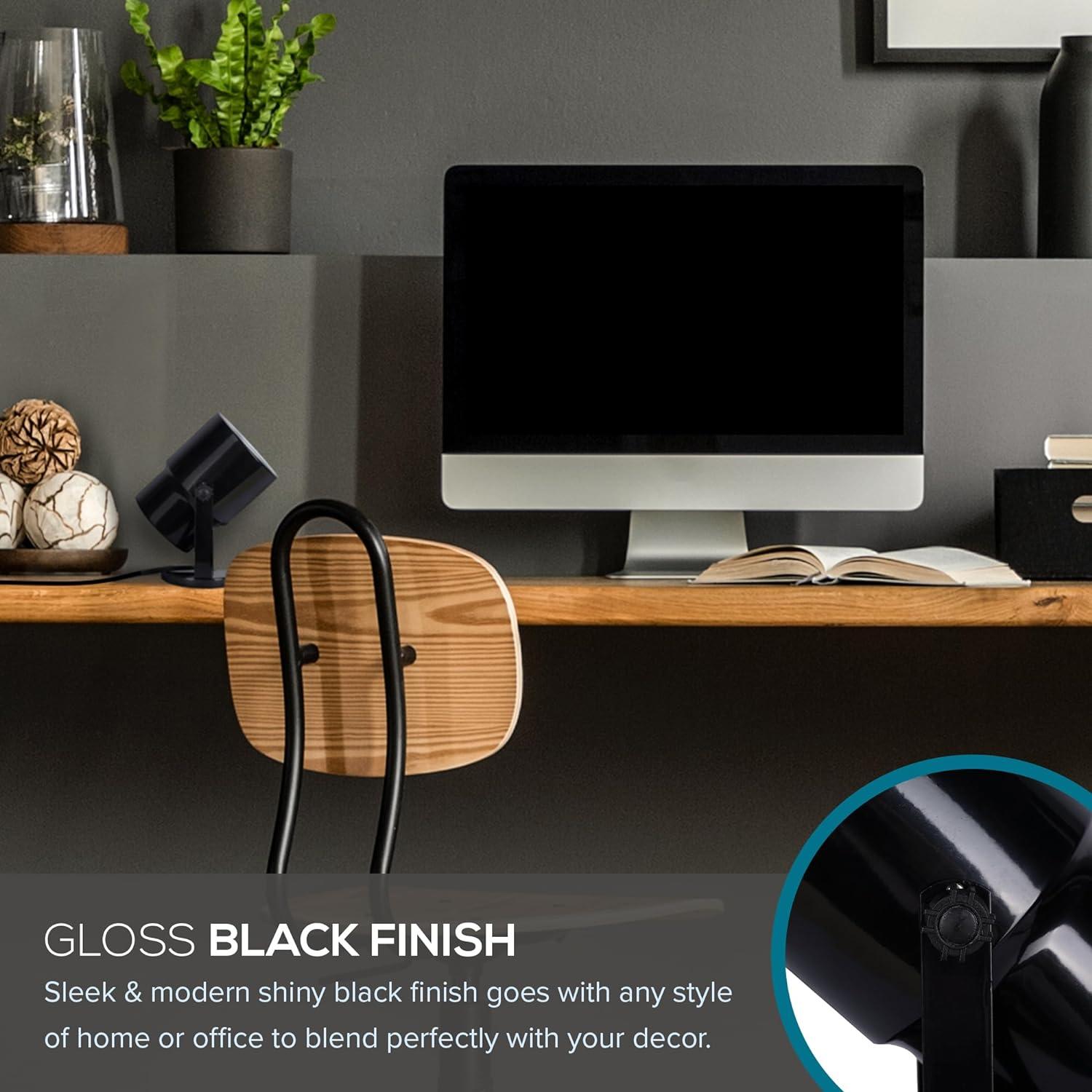 7.5'' Black Novelty Floor Lamp Set