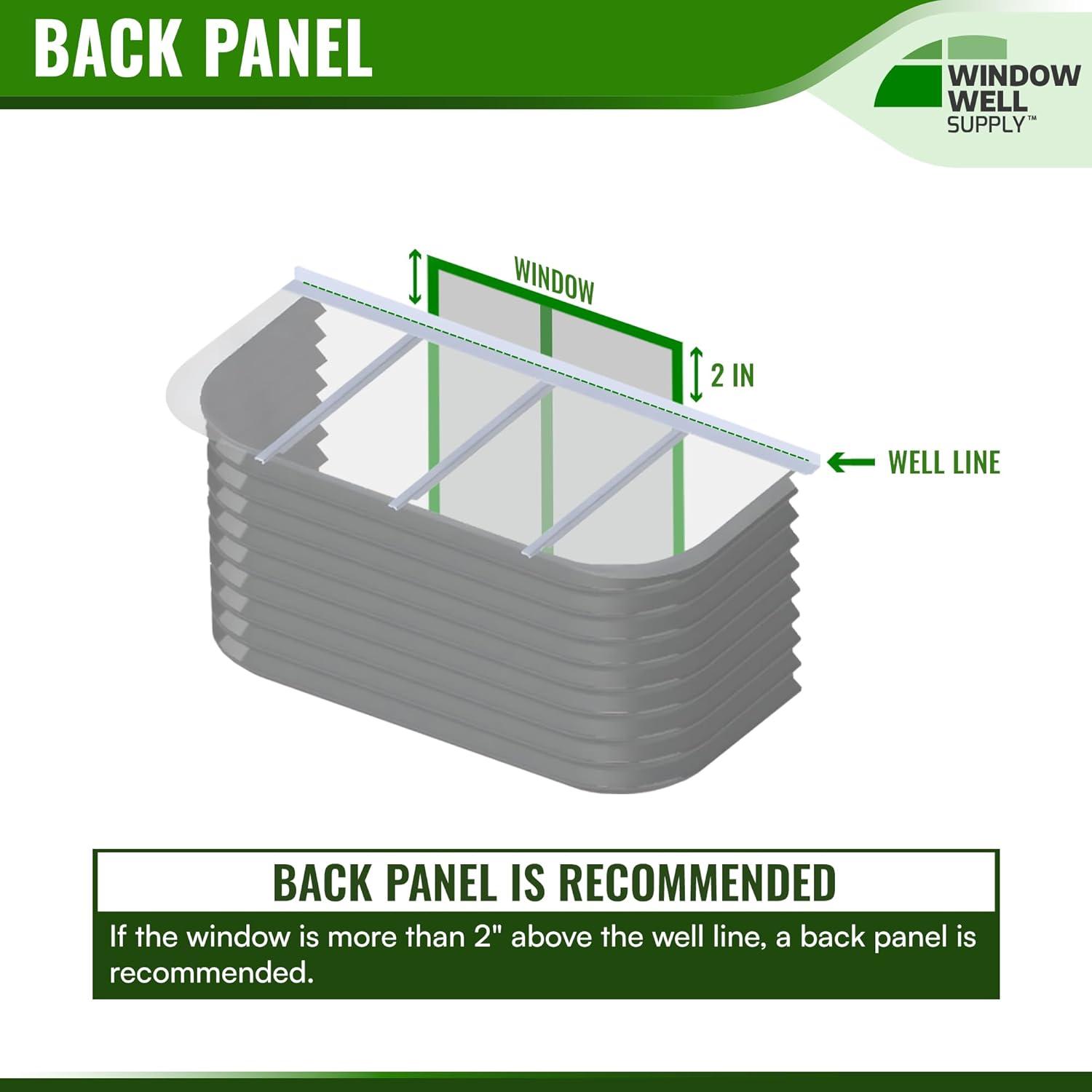 Clear Heavy-Duty Polycarbonate Window Well Cover with Aluminum Bracing