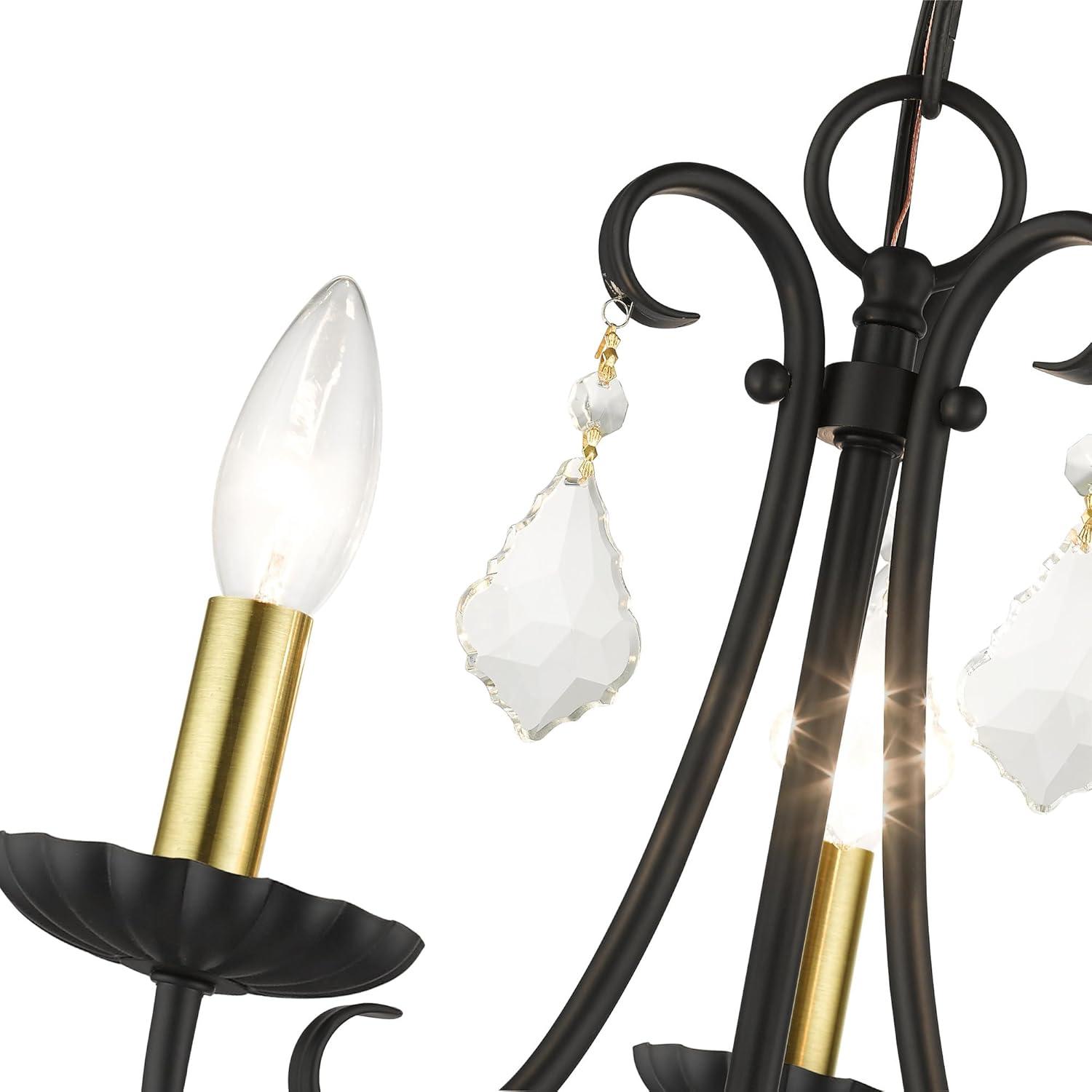 Livex Lighting Daphne 3 - Light Chandelier in  Antique Gold Leaf