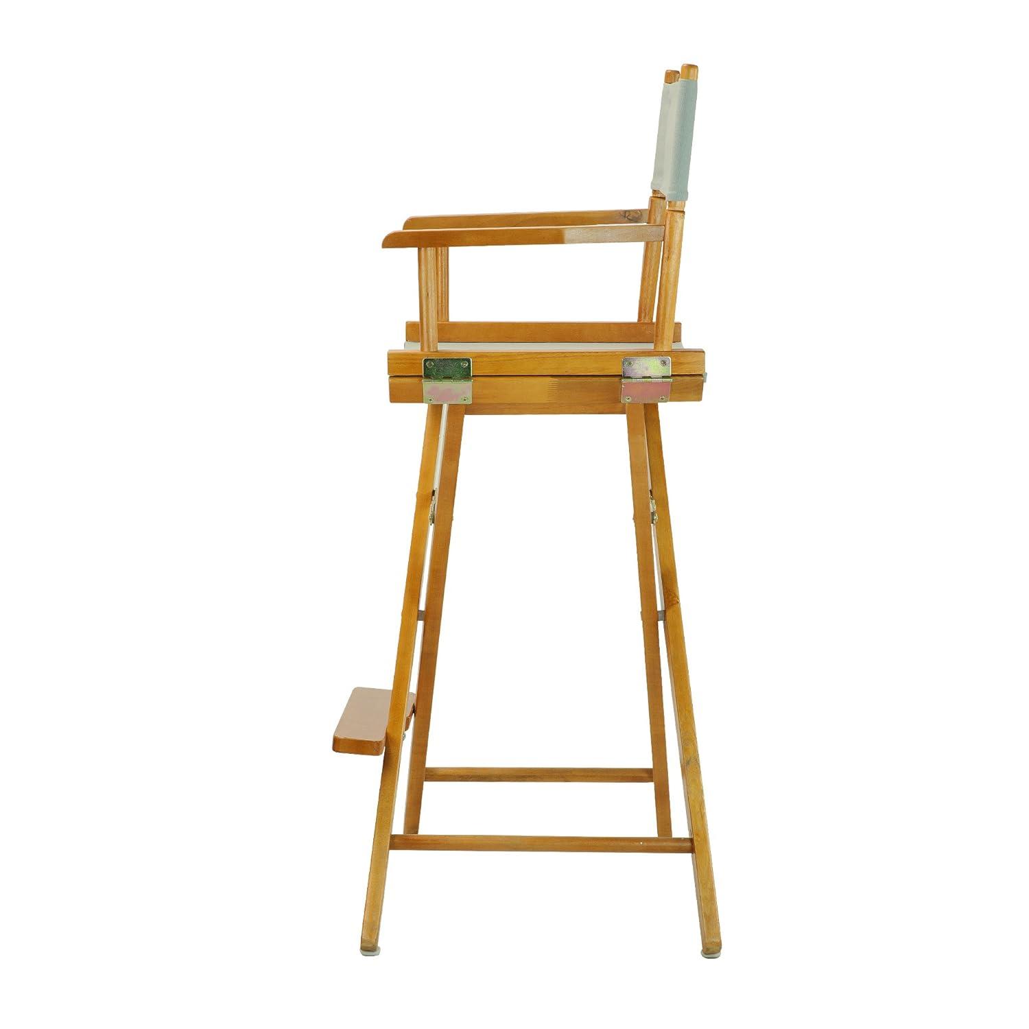 "30" Director's Chair Honey Oak Frame-Gray Canvas"