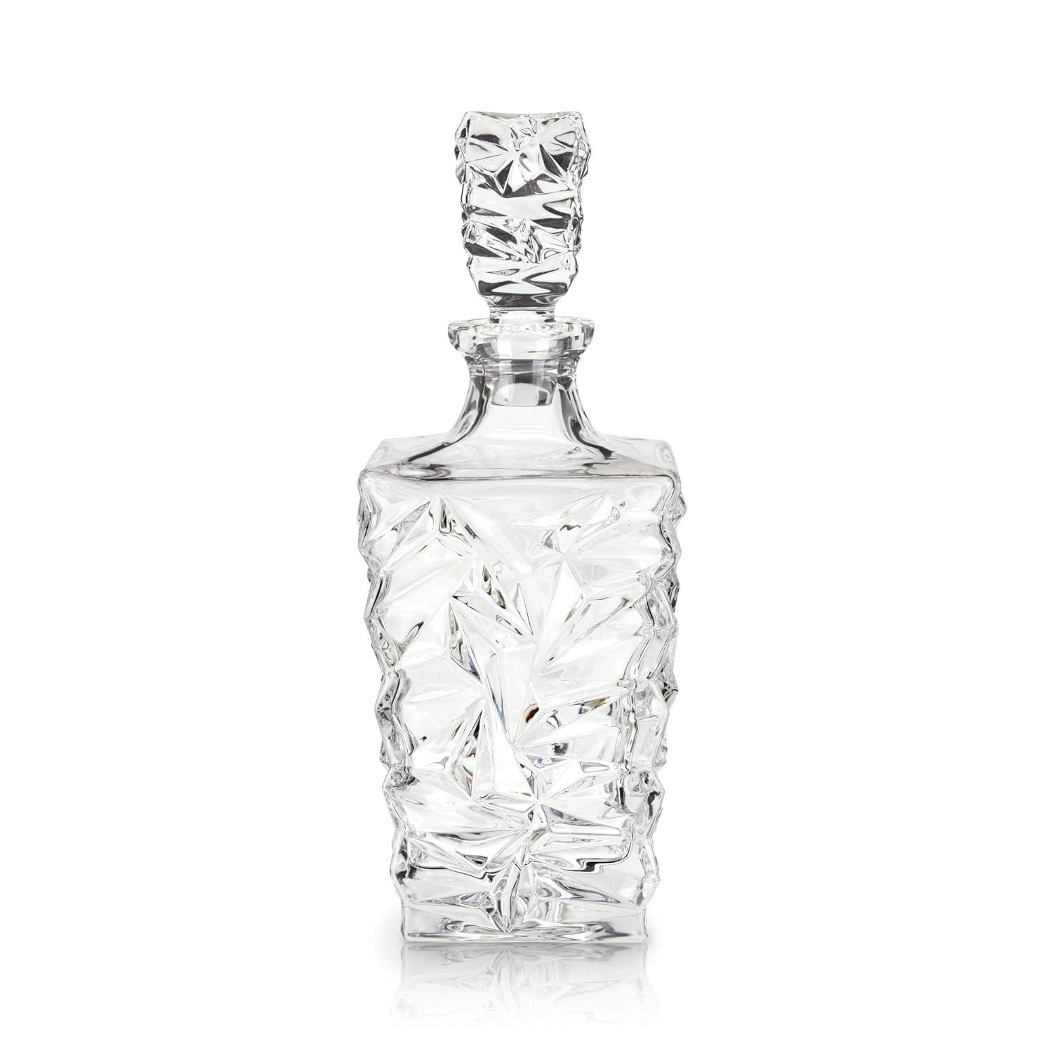 Viski Prism Crystal Whiskey Decanter