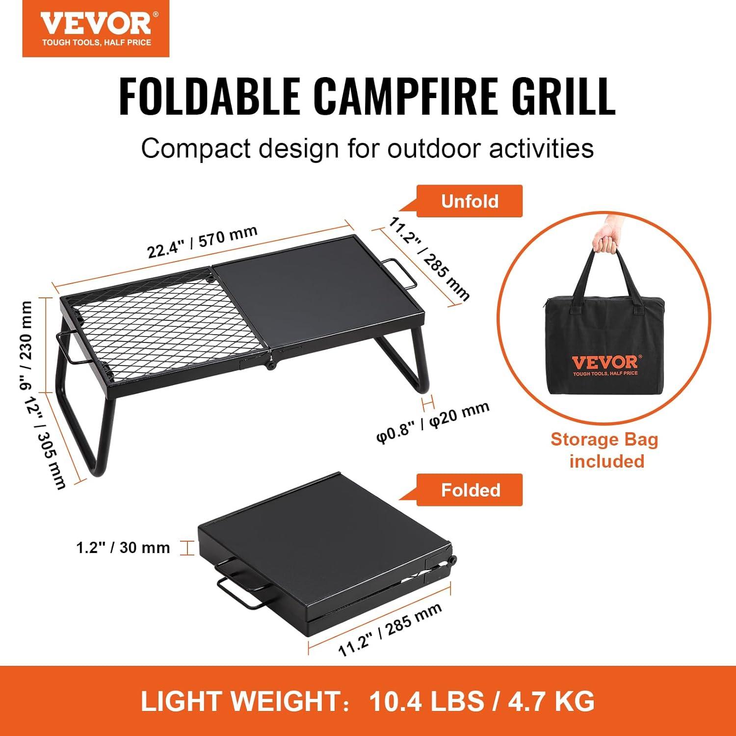 VEVOR 22'' W Portable Charcoal Grill