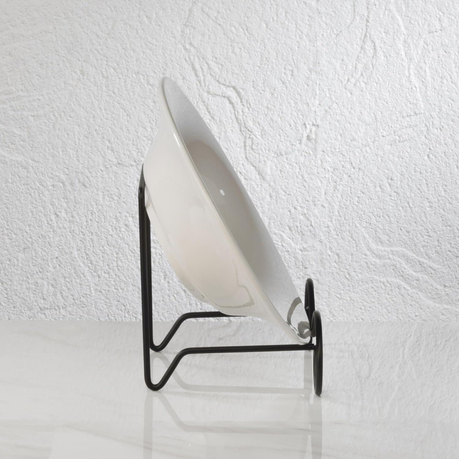 Bard's Wrought Iron Bowl or Deep Platter Stand, 9.375" H x 10.25" W x 7.625" D (For 12" - 16" Bowls or Deep Platters)