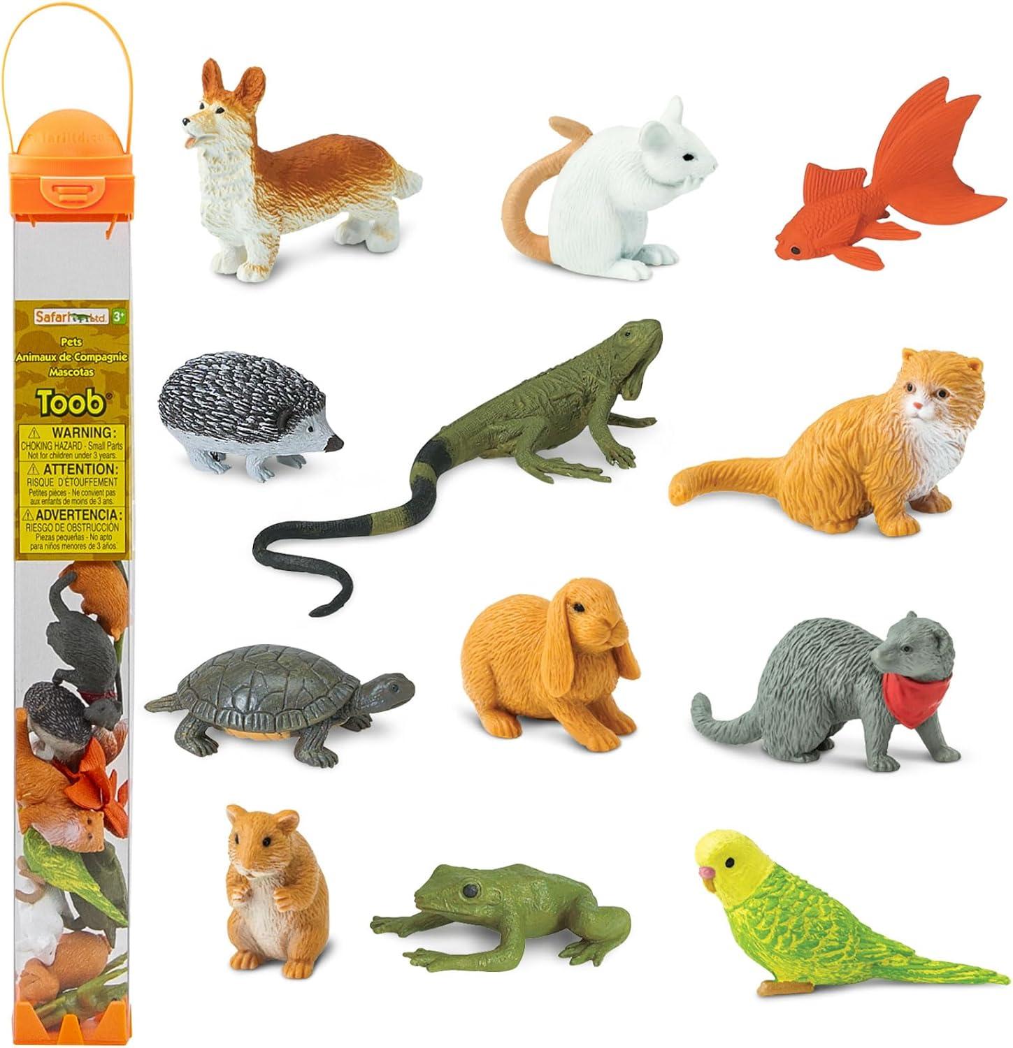 Safari Ltd. Pets TOOB - Includes 12 BPA, Pthalate, and Lead Free Hand Painted Figurines - Ages 3+