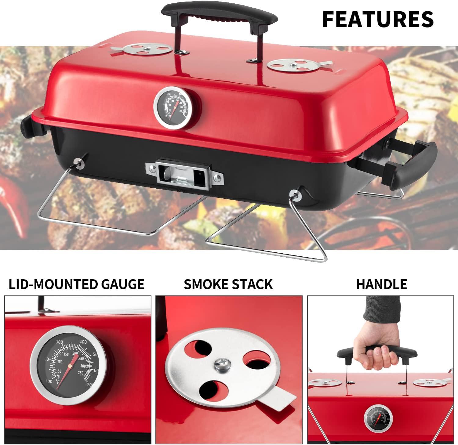 20.8'' Outdoor Portable SmallCharcoal Grill